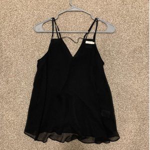 NWOT HD in Paris Black Silk Tank Top 2